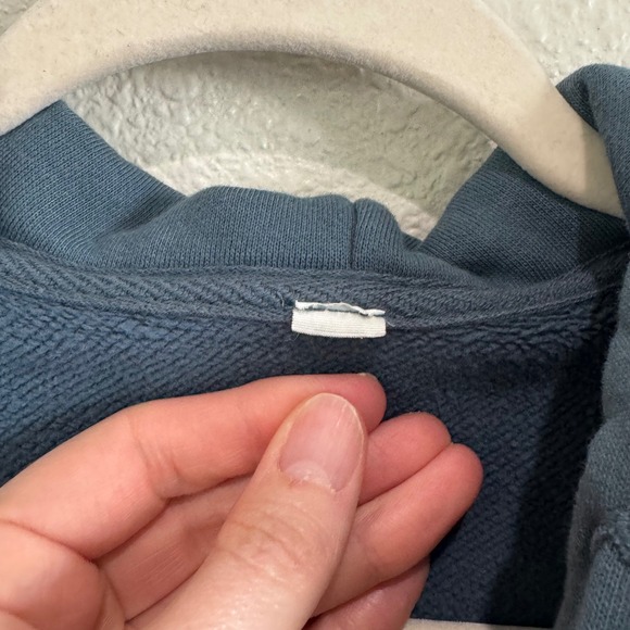 Alo Yoga Stadium Half Zip Hoodie Medium Deep Jade Boho Lounge Cropped - Picture 5 of 8